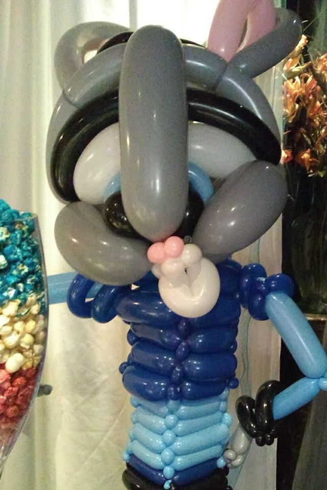 Life sized balloon rabbit Zootopia for a birthday celebration 