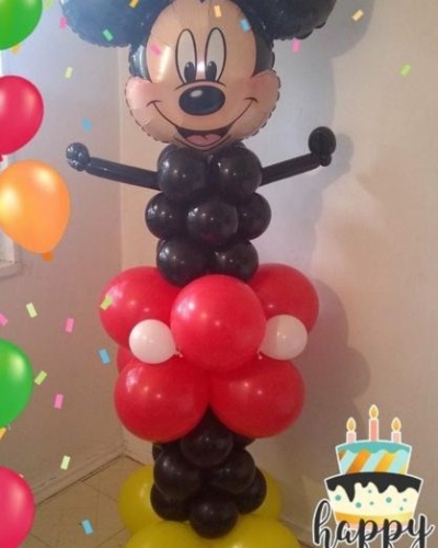 Mickey Mouse balloon column