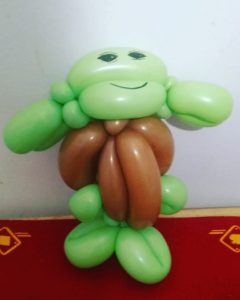 Yoda of Star Wars twisted balloon for a children's event