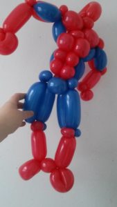 Muscular Spiderman twisted balloon for a party