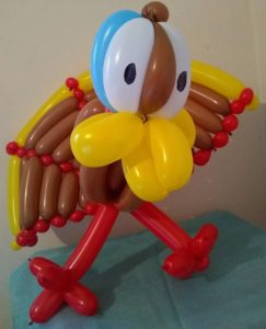 Twisted turkey balloon for Thanksgiving