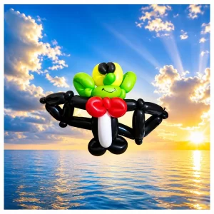 Balloon vampire in a tuxedo created by Daisy’s Art and Magic, a balloon twister serving Long Island and Queens, NY.